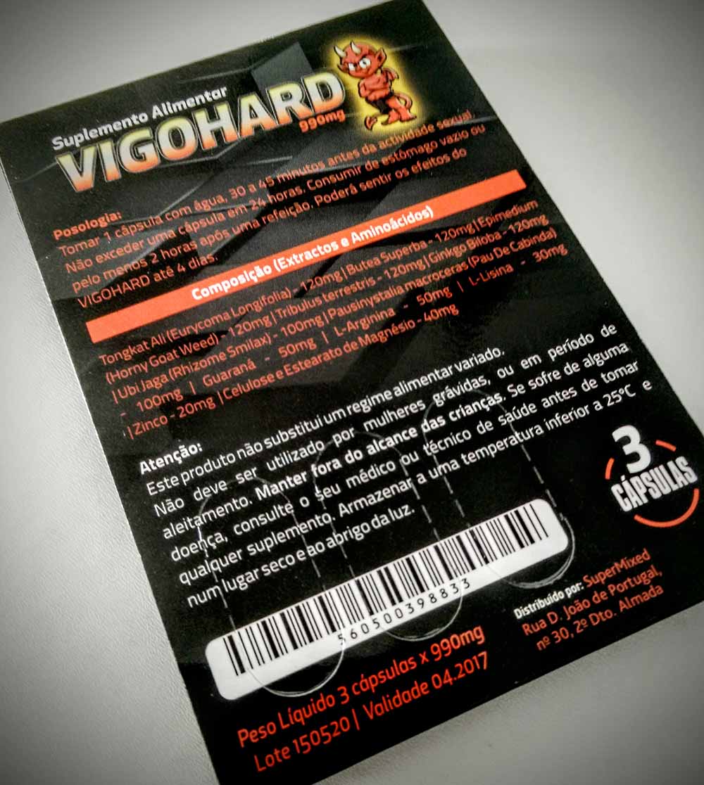Vigohard Ingredientes