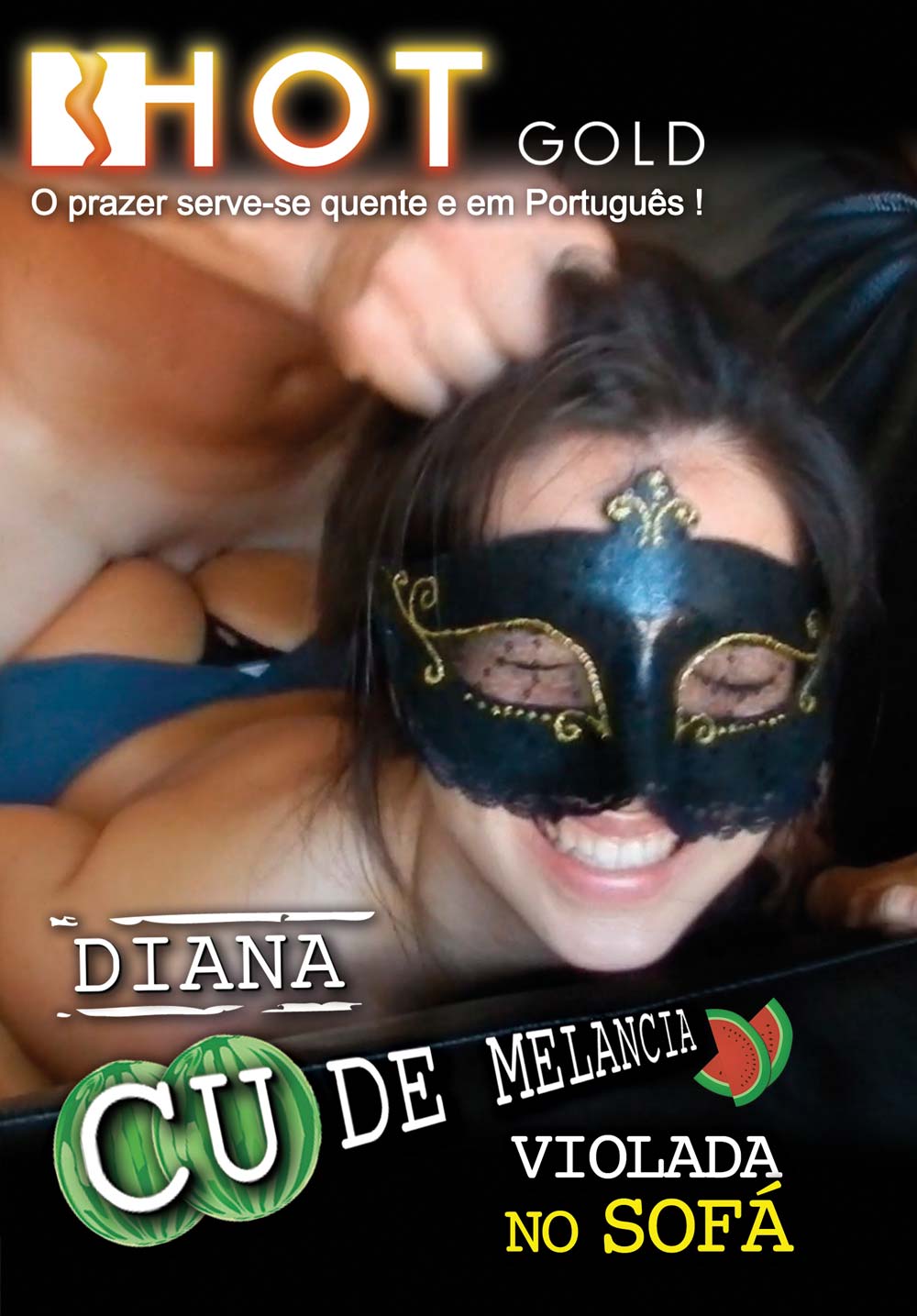 diana cu melancia violada no sofa